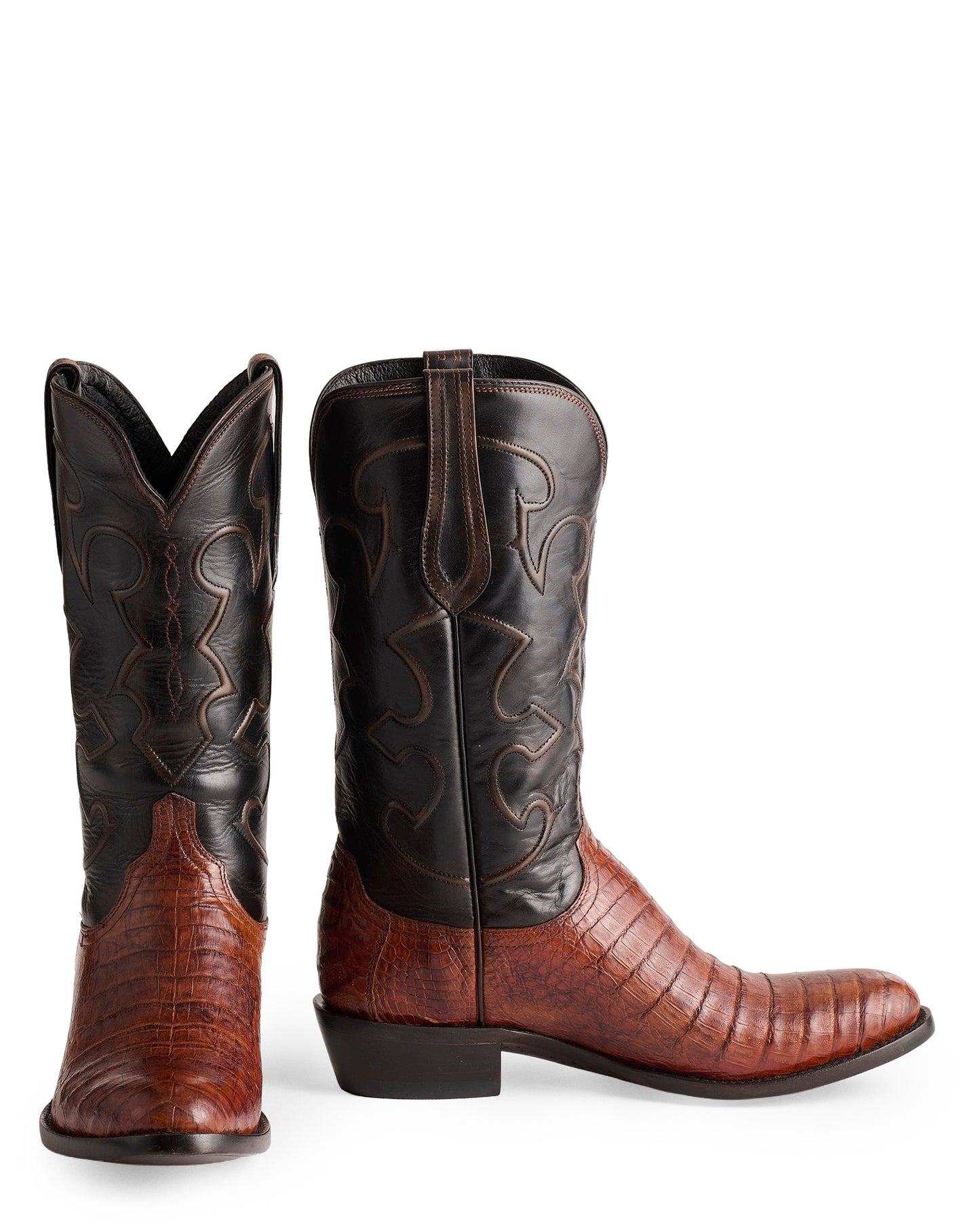Men's Charles Caiman Crocodile Belly Boots