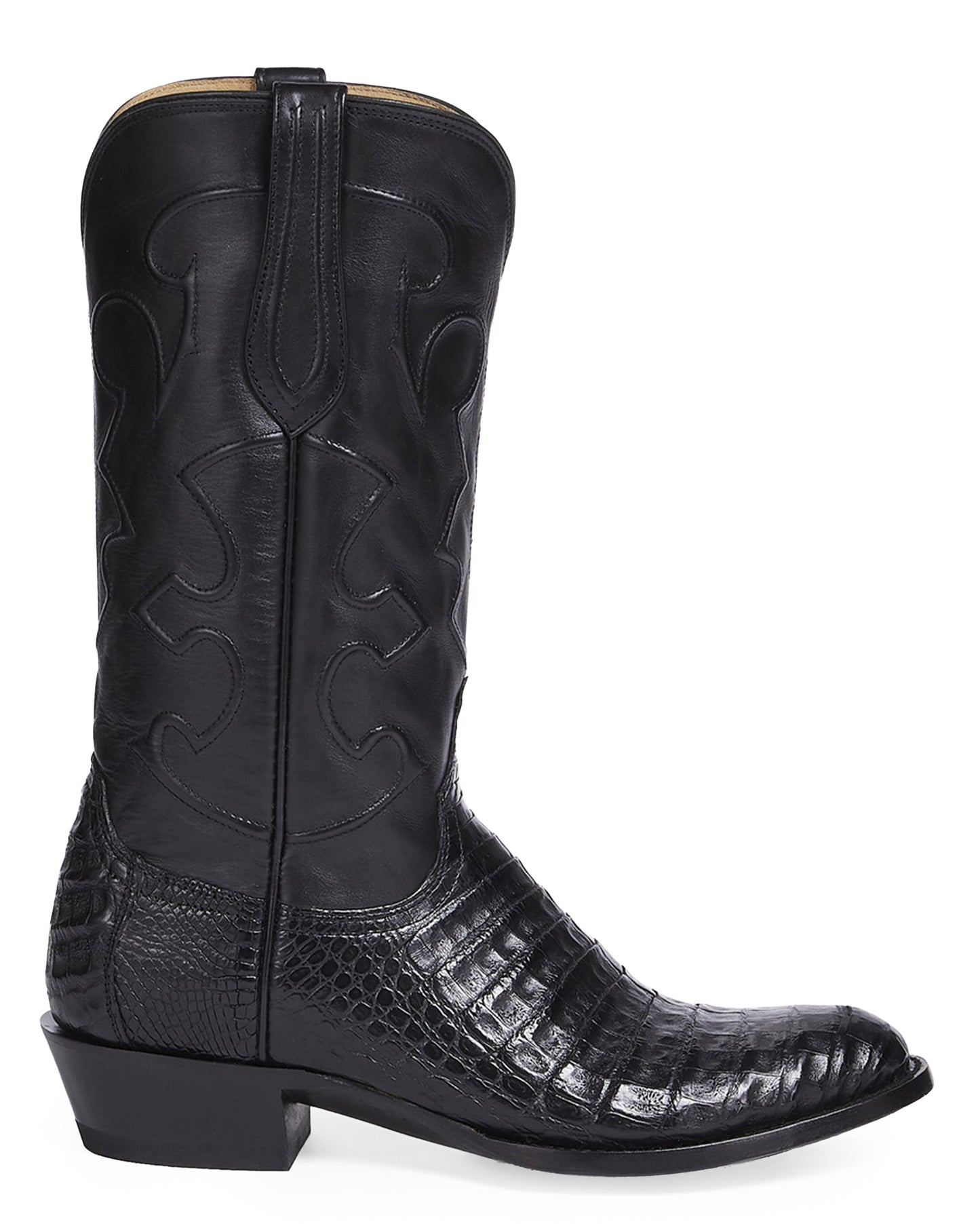 Men's Charles Caiman Crocodile Belly Boots
