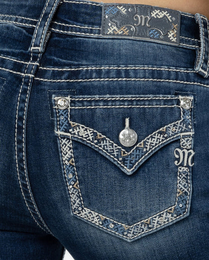 Women's Hint Of Blue Bootcut Jeans