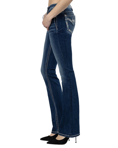 Women's Hint Of Blue Bootcut Jeans