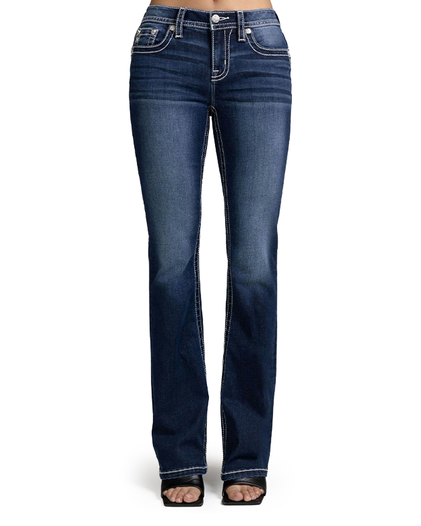 Women's Mid-Rise Bootcut Jeans - M9592Bv