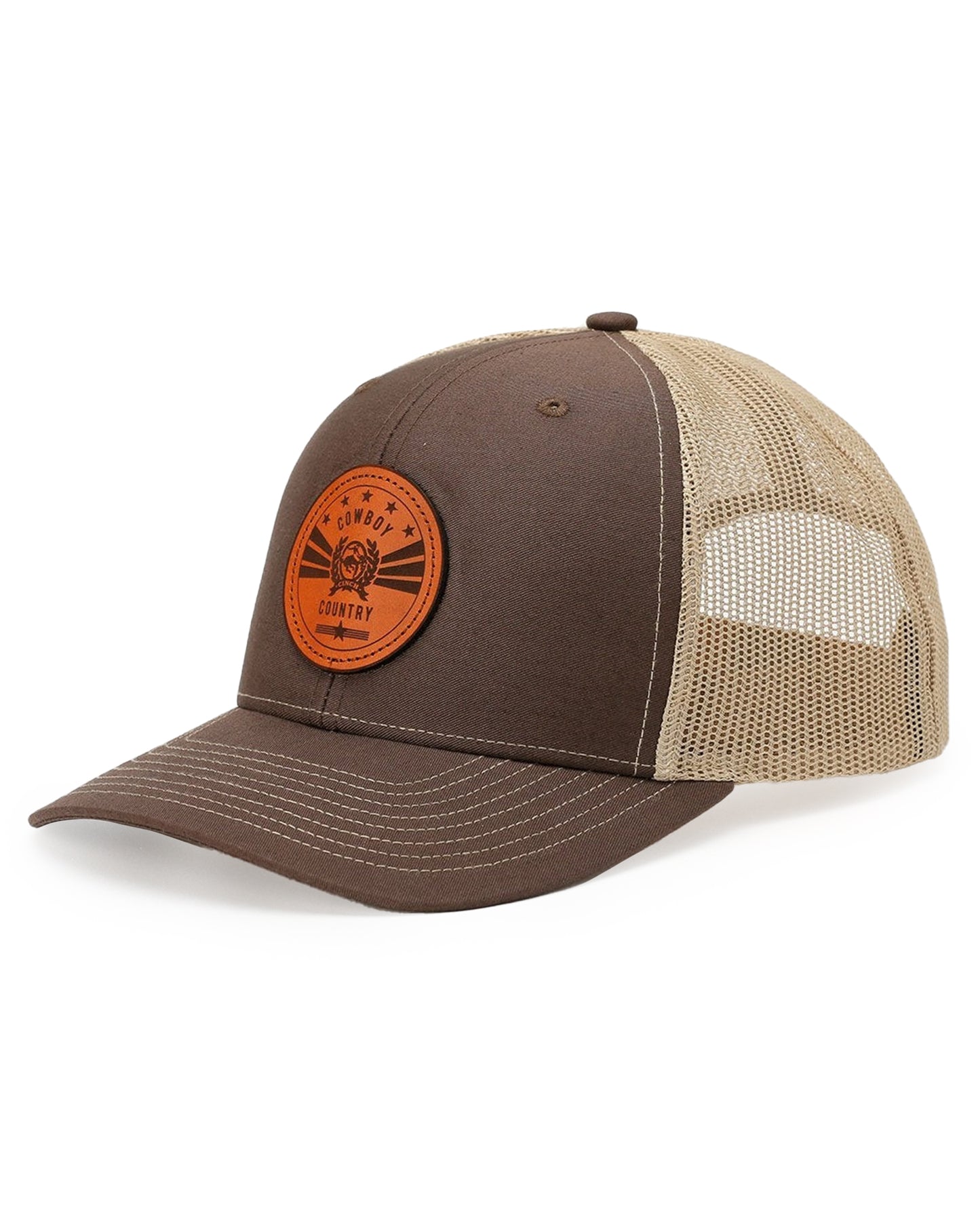 Cowboy Country Richardson 112 Trucker Cap - Mcc0800012 by Cinch from Skip’s Western Outfitters | CIN-MCC0800012-OSFA-BROWN