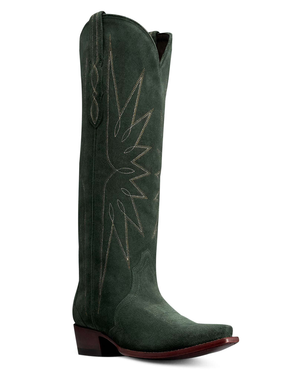 Tecovas Women's The Loretta In Hunter Green Suede Western Boots - 21115-Htg