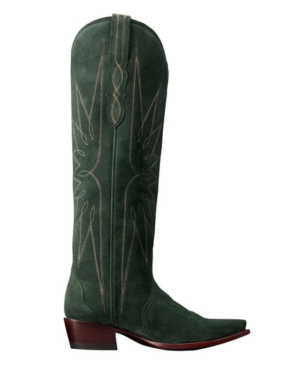 Tecovas Women's The Loretta In Hunter Green Suede Western Boots - 21115-Htg