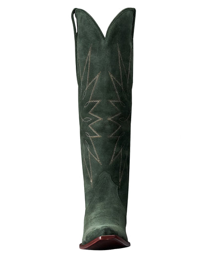 Tecovas Women's The Loretta In Hunter Green Suede Western Boots - 21115-Htg