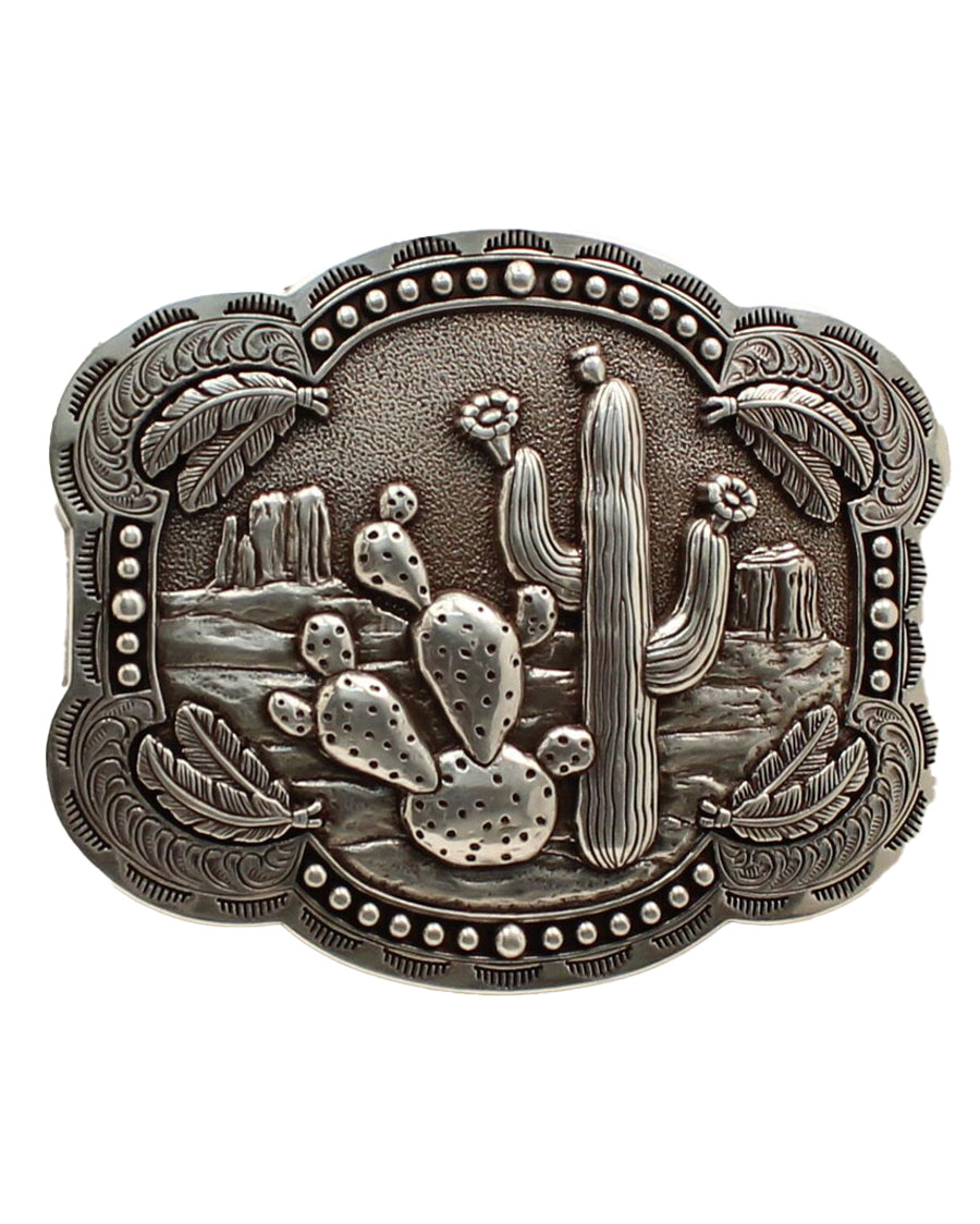 Women's Cactus Feathers Buckle by Nocona from Skip’s Western Outfitters | MFW-37597-O/S