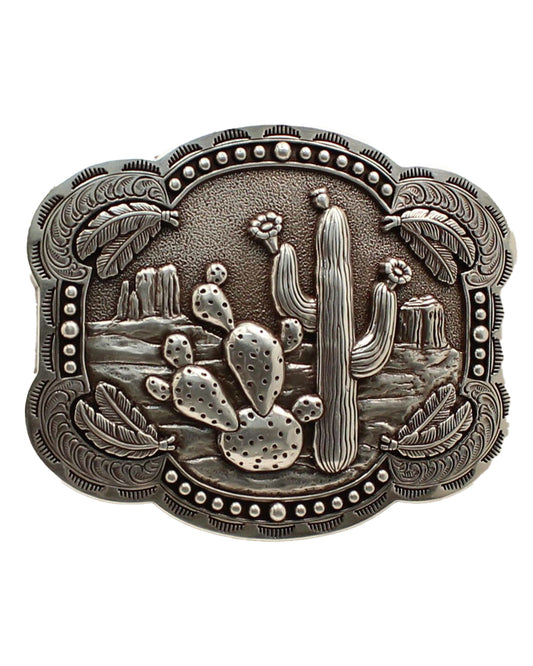 Women's Cactus Feathers Buckle by Nocona from Skip’s Western Outfitters | MFW-37597-O/S