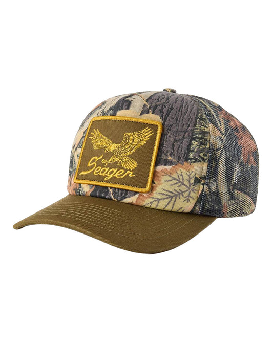 Wingspan Trucker Snapback - Mhsu26Wingscamo by Seager from Skip’s Western Outfitters | SEA-MHSU26WINGSCAMO-O/S-CAMO/WOODLAND