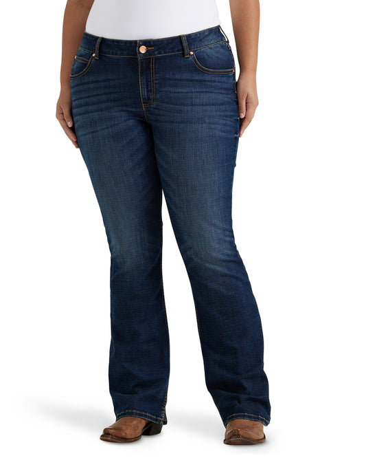 Women's Retro Mae Mid Rise Plus Size Jeans by Wrangler from Skip’s Western Outfitters | WRA-09PWZMS-18W-30