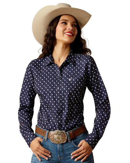Women's Kirby Pro Shirt by Ariat from Skip’s Western Outfitters | ARI-10052980-XS-ZONA-GEO-PRINT