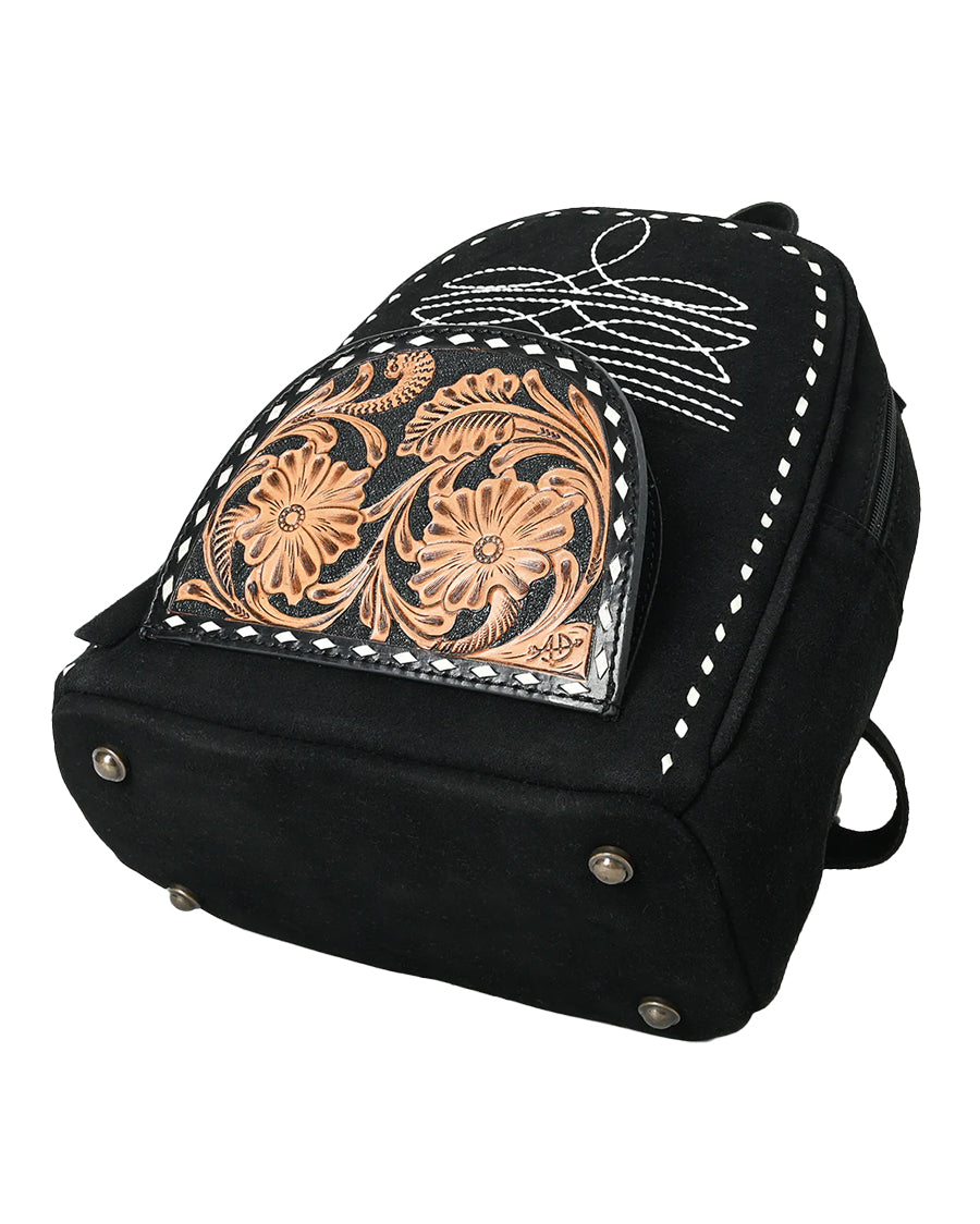 cowboy leather backpack Fort Casper Western this canvas rucksack is available in versatile colors American Darling Backpack Hand Tooled