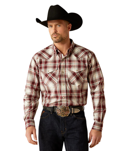 Men's Pro Series Walt Classic Fit Shirt by Ariat from Skip’s Western Outfitters | ARI-10053913-S-RED