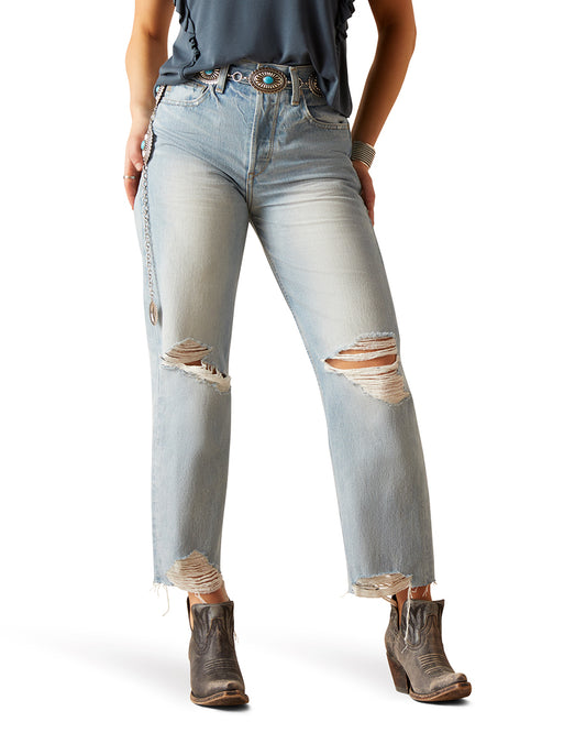 Women's Ultra High Rise Tomboy Straight Jeans by Ariat from Skip’s Western Outfitters | ARI-10045187-24-R