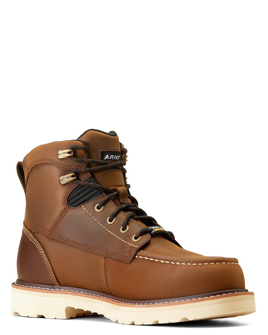 Men's Rebar Lift 6" Waterproof Composite Toe Work Boots by Ariat from Skip’s Western Outfitters | ARI-10046876-060-D