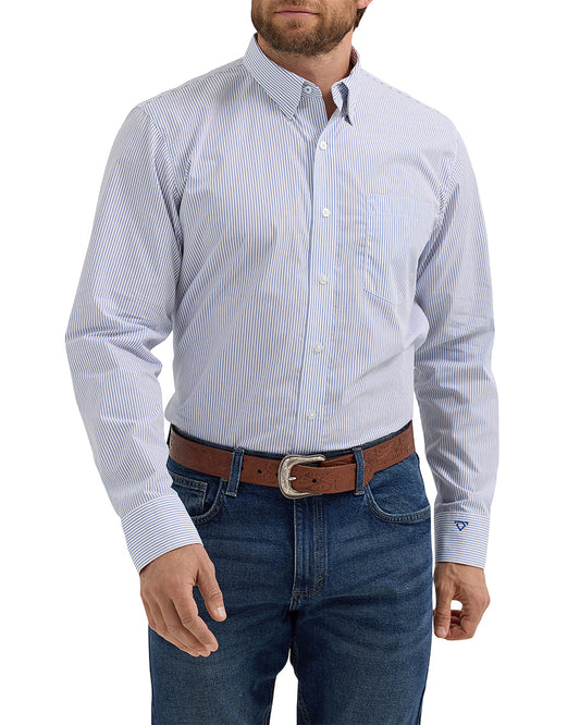 Men's X Cody Johnson Long Sleeve Classic Fit Shirt by Wrangler from Skip’s Western Outfitters | WRA-112357672-S-REG