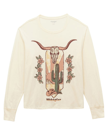 Women's Graphic Long Sleeve Oversized Fit T-Shirt
