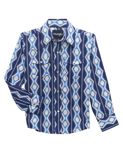 Boys' Checotah Long Sleeve Shirt by Wrangler from Skip’s Western Outfitters | WRA-112356529-XXS-REG