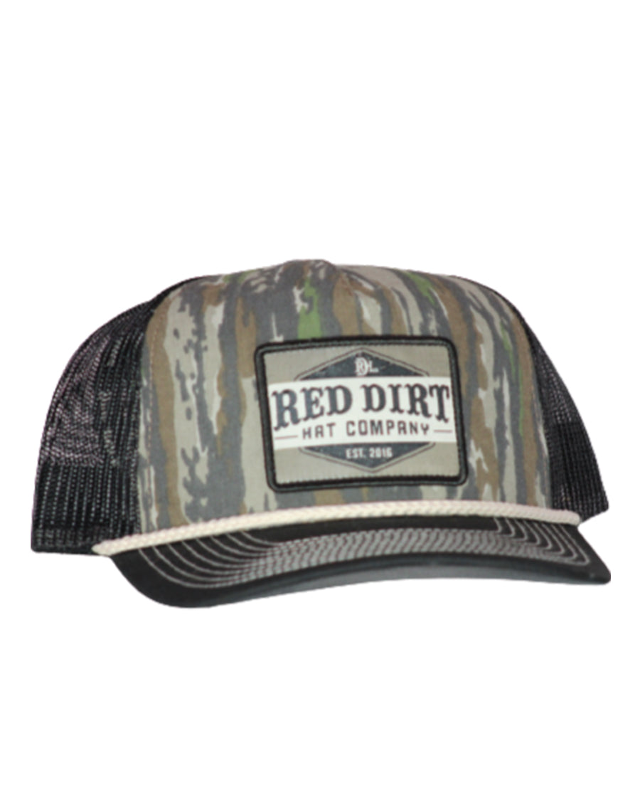 The Trapper Snapback Cap by Red Dirt Hat Company from Skip’s Western Outfitters | RDH-RDHC-389-OSFA-CAMO/BLACK