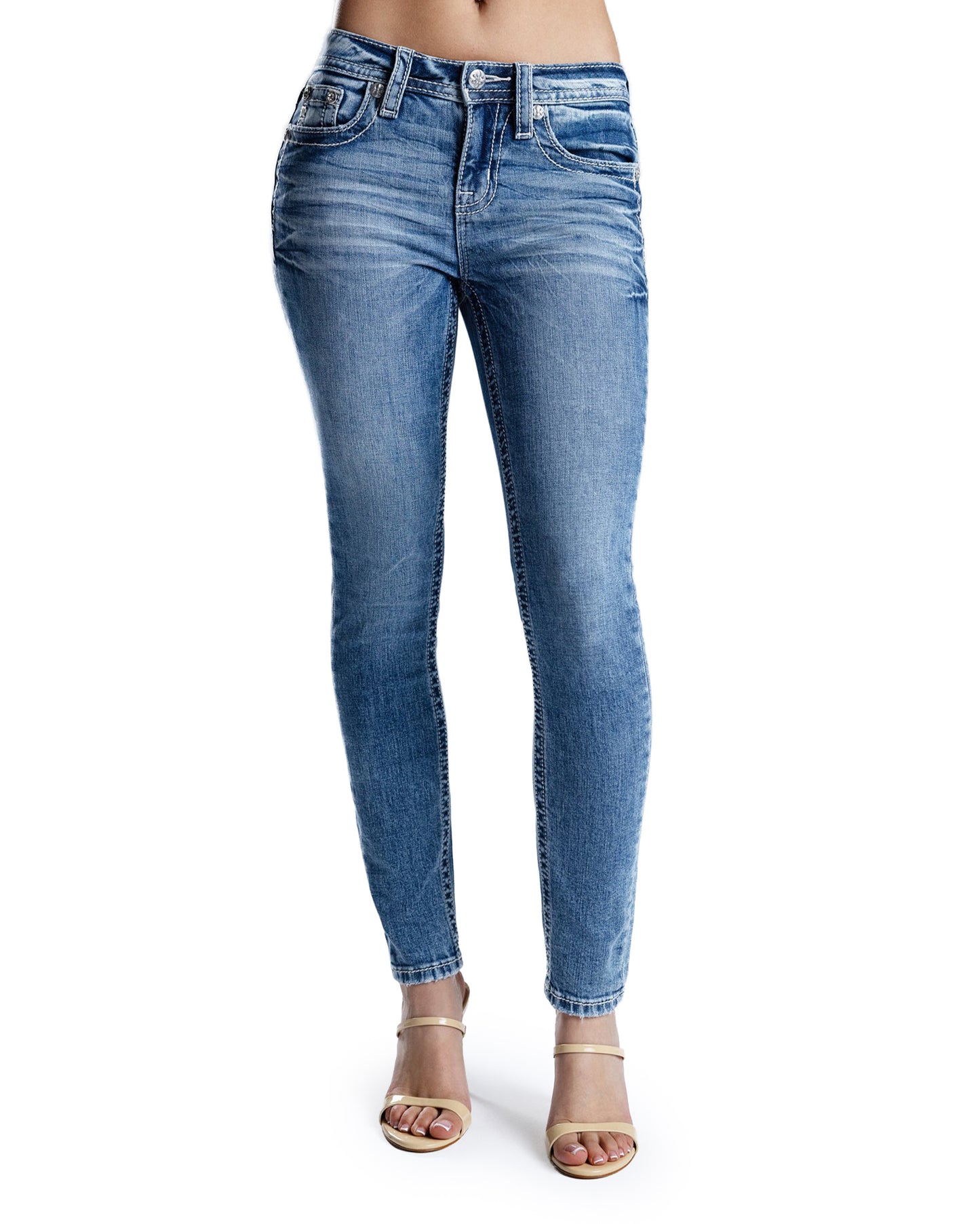 Women's Mid-Rise Skinny Jeans - M9607S