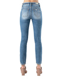 Women's High Rise Slim Straight Jeans