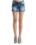 Women's Cotton Candy Mid Rise Shorts