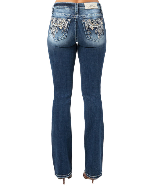 Women's Dream Garden Bootcut Jeans by Miss Me from Skip’s Western Outfitters | MMJ-M3952B-25-34