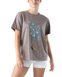 Women's Cowgirl Boots Flower T-Shirt