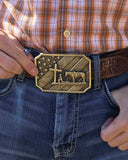 Patriot Christian Cowboy Attitude Belt Buckle