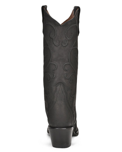Corral L6012 Women's Handcrafted Snip Toe Cowgirl Boots in Black at Skip's Western Outfitters