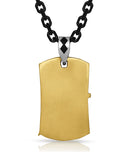 Kneeling At The Cross Dog Tag Necklace