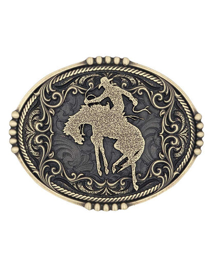 Bucking Bronc Attitude Buckle by Montana Silversmiths from Skip’s Western Outfitters | MON-a950-O/S
