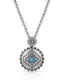 Women's Center of the Storm Turquoise Necklace