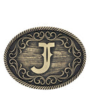 Filigree Initial "J" Belt Buckle