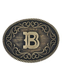 Filigree Initial "B" Belt Buckle