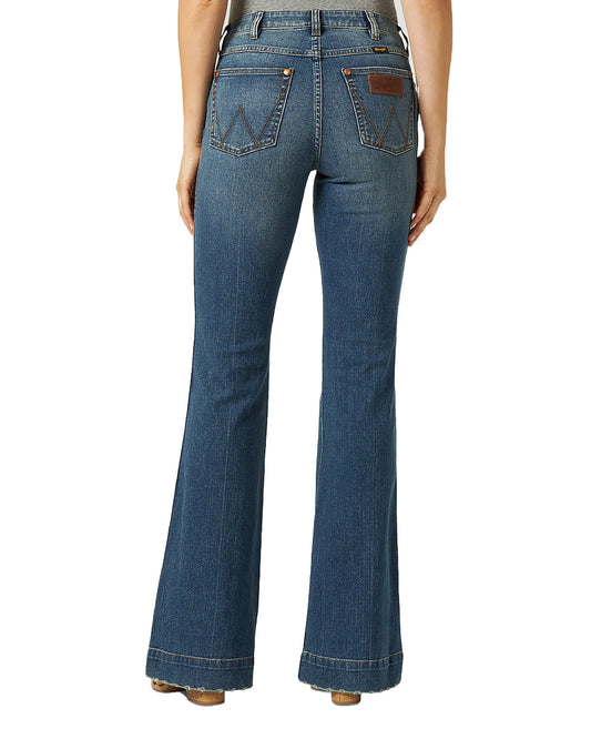 Women’s Retro Bailey High Rise Trouser Jeans by Wrangler from Skip’s Western Outfitters | WRA-11MPESY-25-32