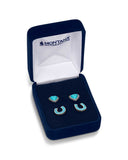 Women's Turquoise Heart & Horseshoe Earring Set