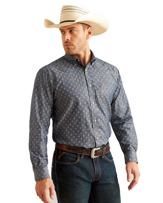 Men's Dillon Classic Fit Shirt by Ariat from Skip’s Western Outfitters | ARI-10048434-XS-CHAMBRAY-BLUE