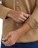 Men's Vintage Inspired Long Sleeve Twill Workshirt