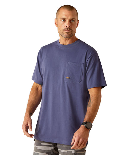 Men's Rebar Cotton Strong Stacking Dimes by Ariat from Skip’s Western Outfitters | ARI-10048981-SML-BLUE-INDIGO