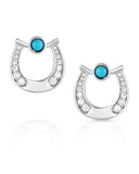 Women's Destined Luck Turquoise Crystal Earrings
