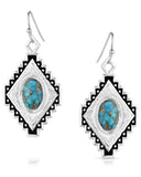 Women's Diamond of the West Turquoise Earrings