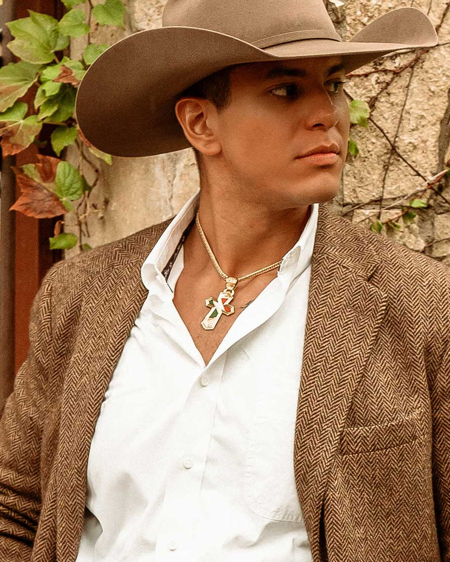 Mexican Pride Cross Necklace – Skip's Western Outfitters