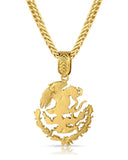 Mexican Coat of Arms Pendant Necklace