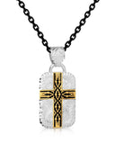 Trust and Honor Cross Dogtag Necklace