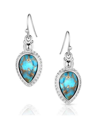 Women's Expression of the West Turquoise Earrings by Montana Silversmiths from Skip’s Western Outfitters | MON-ER5803-O/S