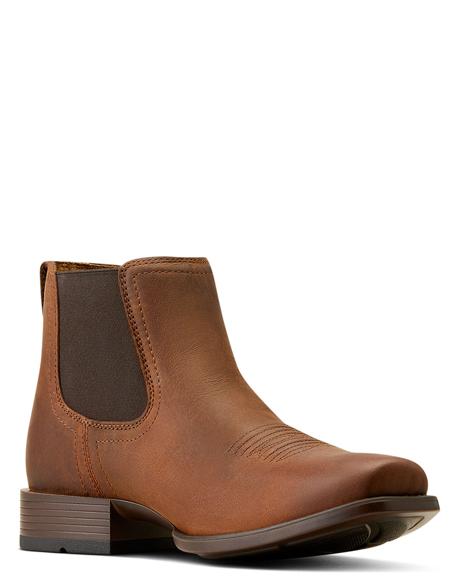 Men's Booker Ultra Square Toe Western Boots by Ariat from Skip’s Western Outfitters | ARI-10050962-090-D