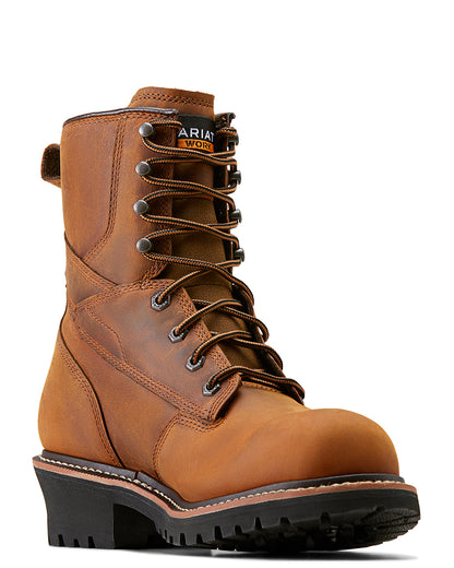 Men's Logger Shock Shield Waterproof Work Boots by Ariat from Skip’s Western Outfitters | ARI-10050841-080-D