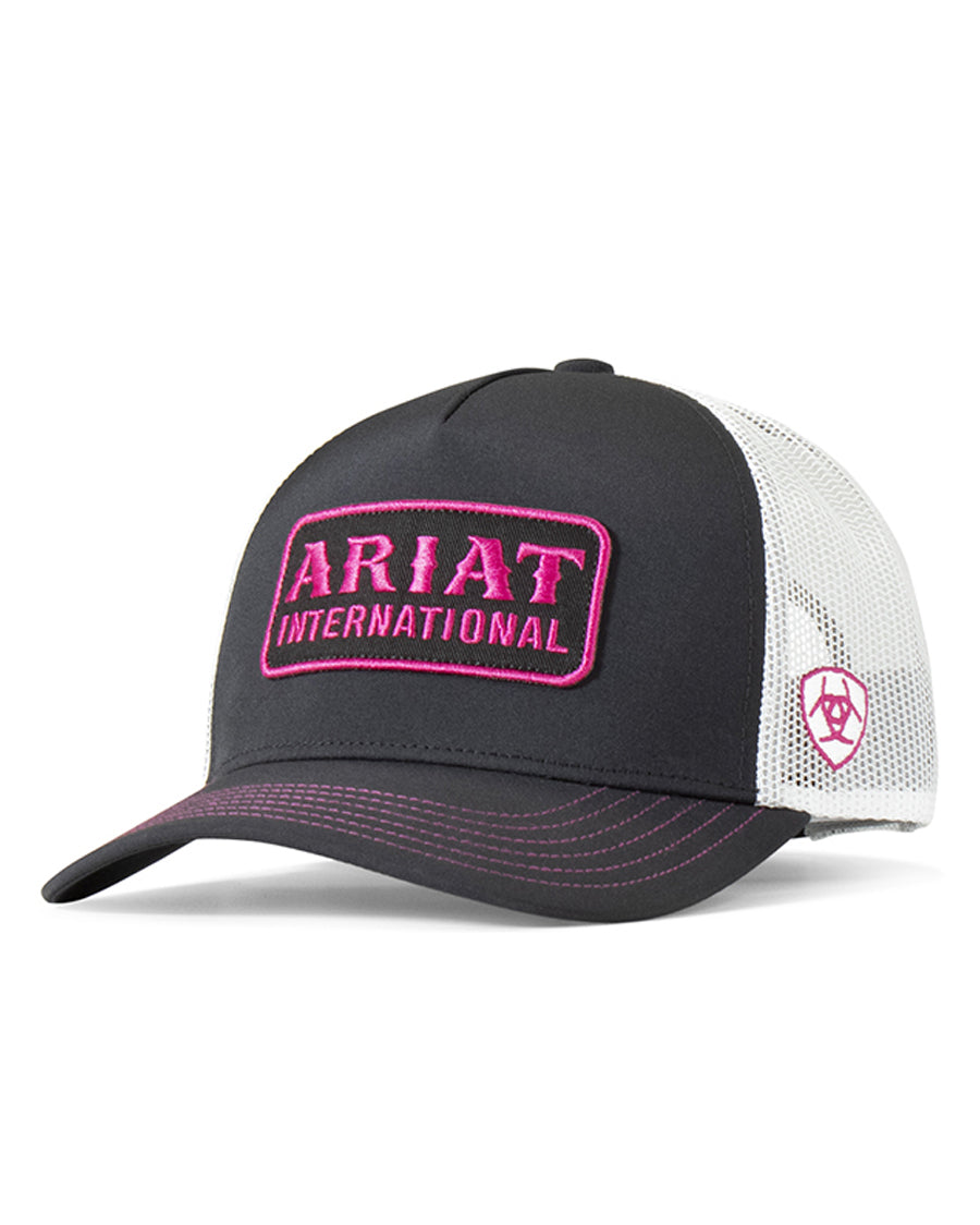 Ariat Mens Round Logo Patch Cap Grey