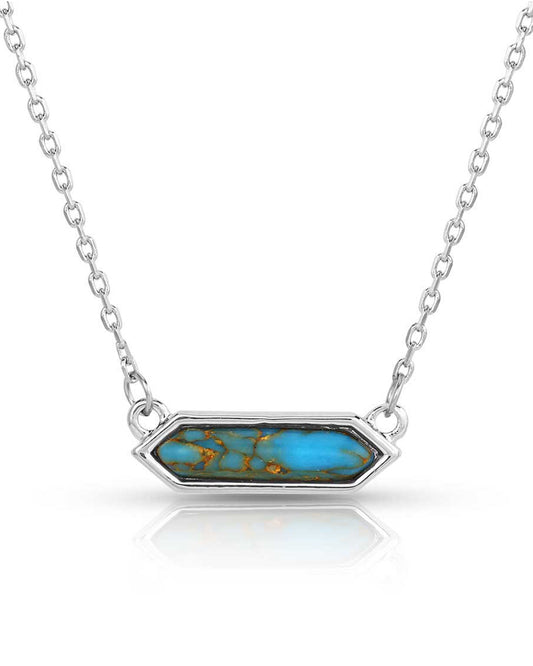 Women's Finishing Touch Turquoise Necklace by Montana Silversmiths from Skip’s Western Outfitters | MON-nc5623-O/S