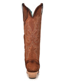Women's Suede Embroidery Tall Top Western Boots